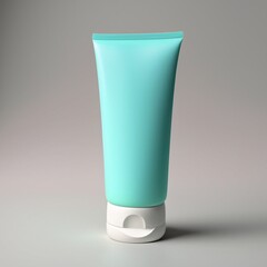 Mint green cream tube