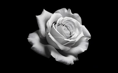 Generative-AI, Close-Up of Rose Stem with Thorns and a Partially Wilted Rose on a Moody Background