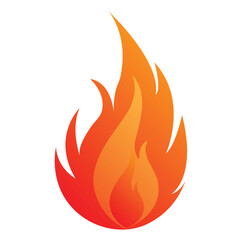 Fire red, flames icon, flames, bonfire, fire logo design vector illustration