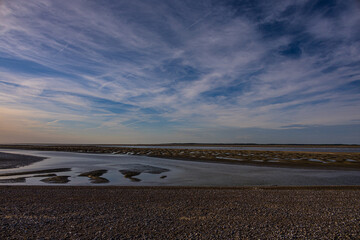 Réserve Naturelle Nationale de la Baie de Somme vue depuis Le Hourdel