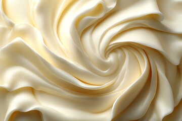 Obraz premium Cream with swirls. Creammy background