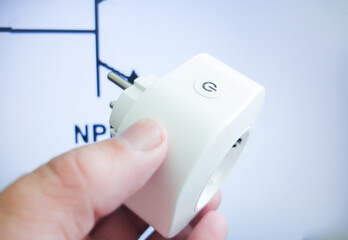A smart outlet for a smart home.