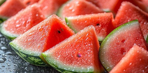 Slices of watermelon