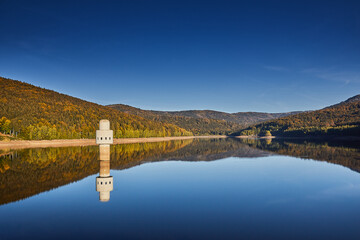 Frauenau, Bayerischer Wald, Herbst, Talsperre, Stausee