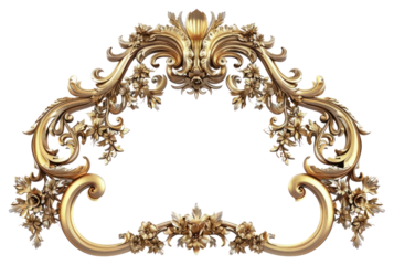 PNG Gothic gold ornament frame photography chandelier decorative.