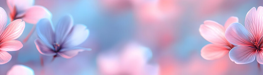 Fototapeta premium Soft Focus Floral Calendar Design for 2025: Serene Backdrop with Gentle Colors - Seamless Background Concept for Tranquil Photo Stock