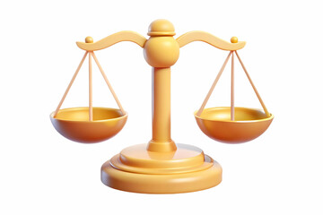 Glowing Scales of Justice on Soft Yellow Background: Symbolizing Equality and Fairness for Human Rights Day - Clean, Simple Design with Ample Copy Space