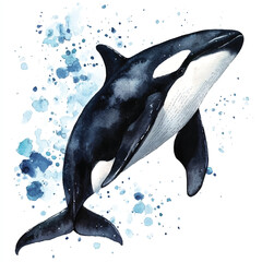 Killer watercolor clipart illustration isolated © yuniazizah