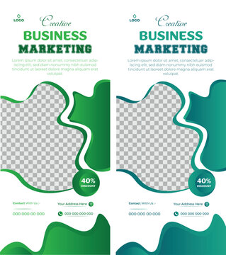Creative business roll up banner design.