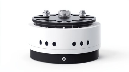 This mockup showcases a laboratory centrifuge used for separating materials based on density