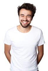 Obraz premium PNG Man t-shirt laughing smiling.