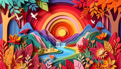 "Otoño de Papel Encantado"