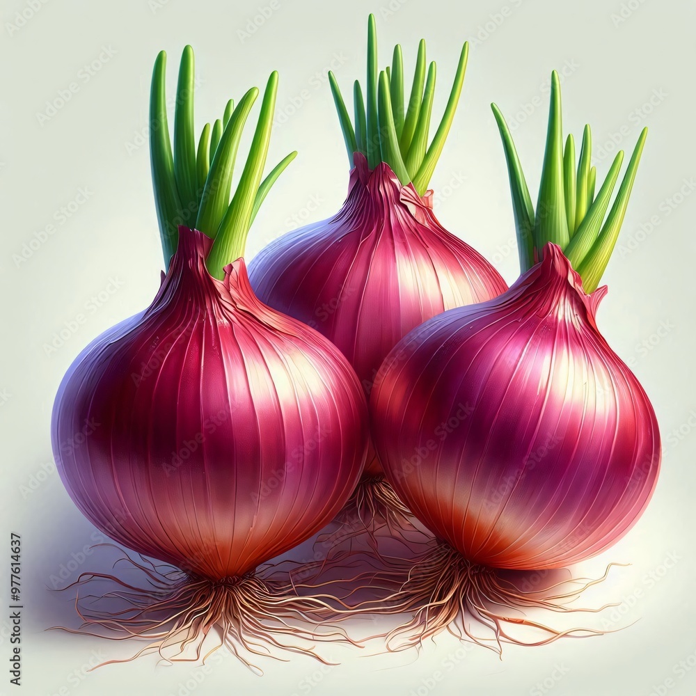 Wall mural red onion