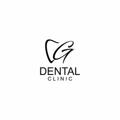 LINE ART OF DENTAL LOGO DESIGN