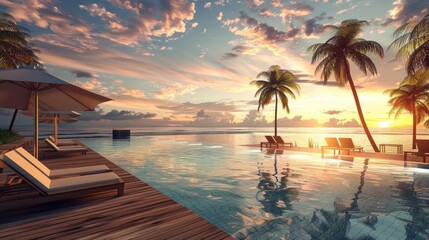 Tropical Sunset Paradise