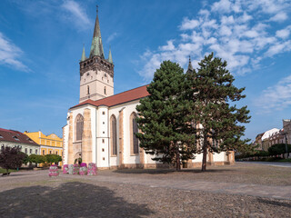Obraz premium The co-cathedral of St. Nicholas in Prešov is one of the oldest and most important churches in Slovakia. It is one of the most beautiful monumental buildings of the late Gothic period.