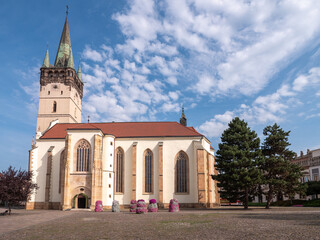Obraz premium The co-cathedral of St. Nicholas in Prešov is one of the oldest and most important churches in Slovakia. It is one of the most beautiful monumental buildings of the late Gothic period.