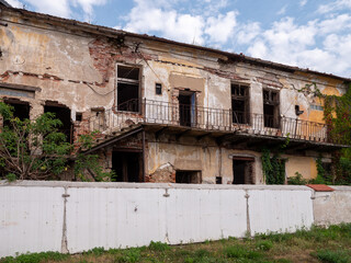 An old historical building that will collapse if not repaired soon.