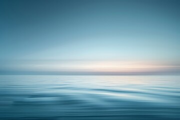 Obraz premium A calming blue canvas showcases a soothing gradient of soft tones, inducing feelings of stillness and peacefulness in