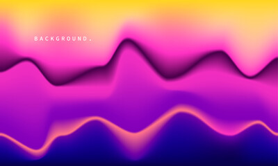 Abstract wavy gradient mesh background. Modern blurred color gradation. Smooth fluid backdrop template. For social media template, cover, presentation, or landing page. 