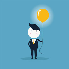 Obraz premium professional man with balloons