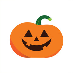 Halloween pumpkin face. Happy halloween, Premium illustration for banners, posters, greetings and Halloween celebrations.