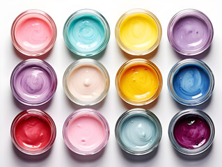 set of color paints