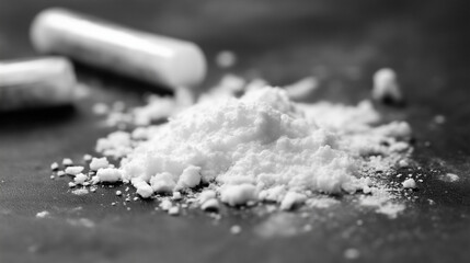 Cocaine drug abuse representing addiction and healthcare issues