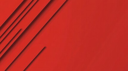 A minimalist red background with simple lines and a solid red color, designed to keep the focus on the content.