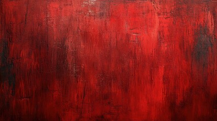 Fototapeta premium A red canvas background featuring textured elements, adding depth and interest to a minimalist, artistic design.
