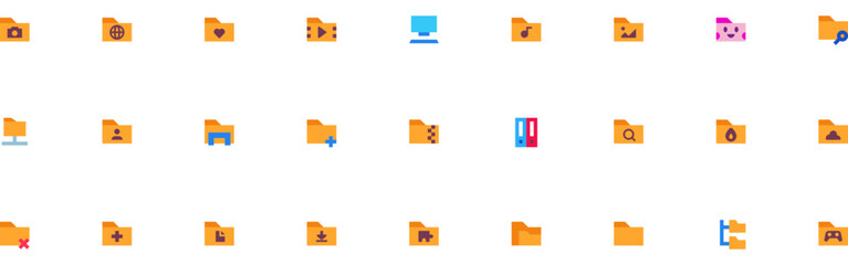 Set of Folders icons
