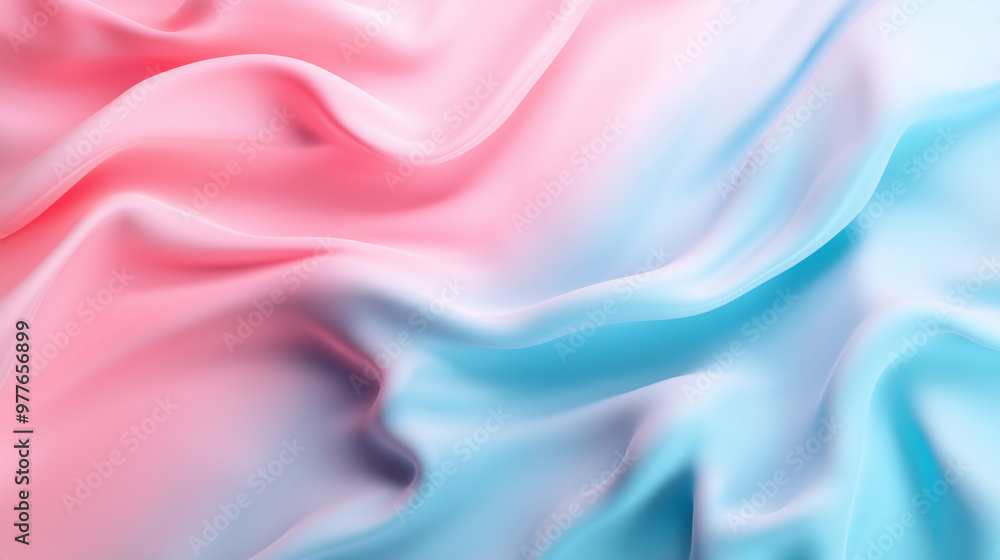 Poster a soft, pastel-colored abstract 3d background, with liquid-like shapes melting into each other, crea