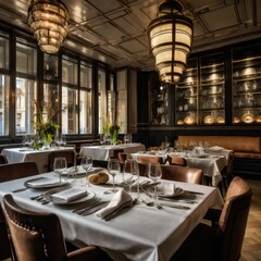 restaurant table in restaurant