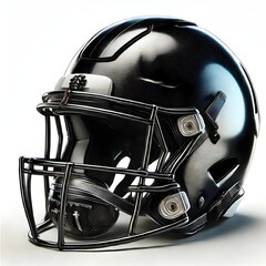 Fototapeta premium American Football Helmet Isolated on White Background – Professional Sports Gear for American Football, Perfect for Team Sports, Competitions, Game Day, and Sports Advertising