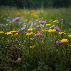 Obraz premium flowers in the meadow
