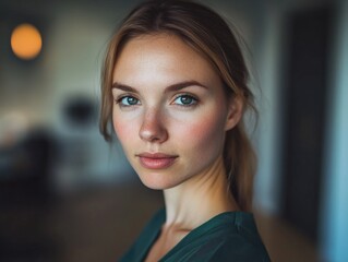 Naklejka premium Elegant Portrait of a Woman