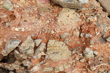 Texture and structure of stone and concrete. Natural background.