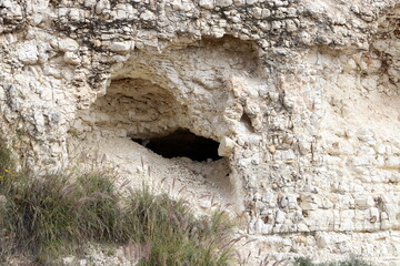 Texture and structure of stone and concrete. Natural background.