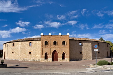 view of the bullring of the town of el burgo de osma