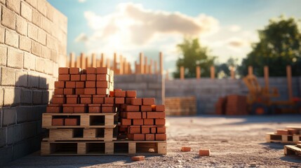 Obraz premium briks paleet