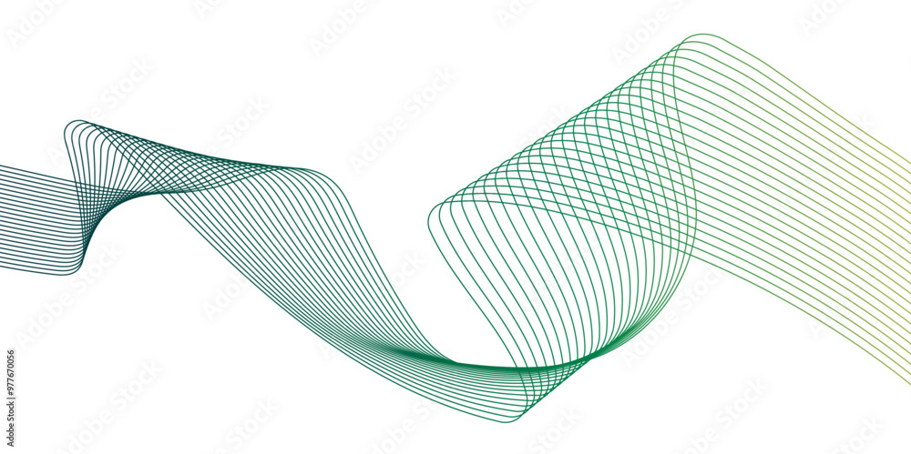Poster abstract colorful wave element for design. digital frequency track equalizer. stylized line art back