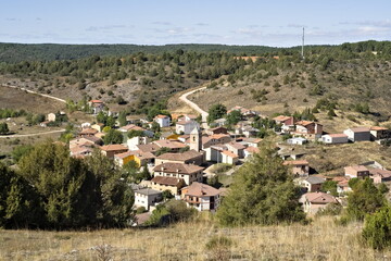 view of the spanish village of ucero 