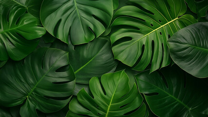 Lush green leaves create vibrant and calming atmosphere, perfect for nature lovers