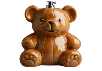 a ceramic bear shaped object. 