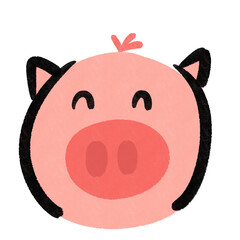 pink cartoon icon