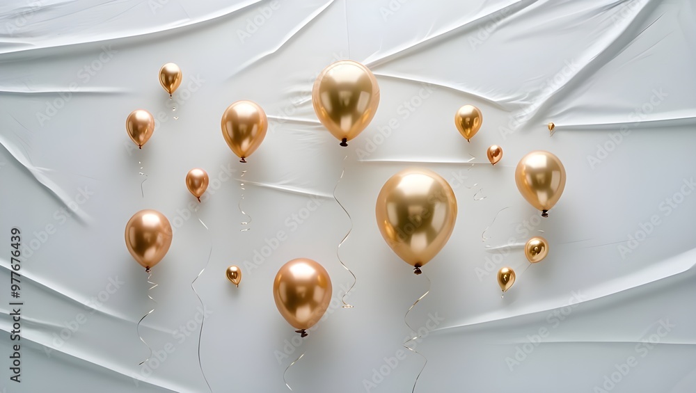Poster golden splashes of paint creating an artistic explosion in abstract style – dynamic modern art depic