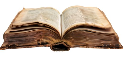 Open book isolated on transparent Background PNG