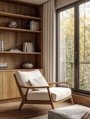 Contemporary Living Room: Bright and Spacious