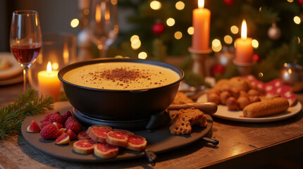 Festliches Weihnachtsessen


