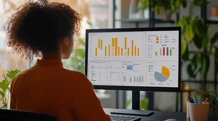 Interactive dashboard showcasing metrics on inclusivity, diversity, and equitable business practices, promoting social responsibility